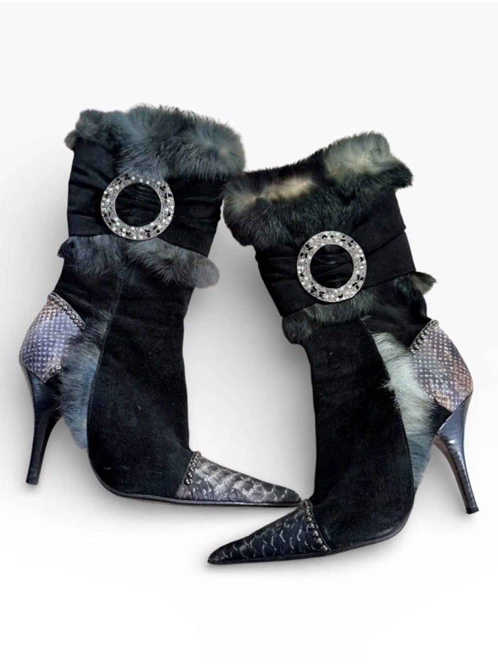 El Dantes Vintage Black Y2K Boots Archive